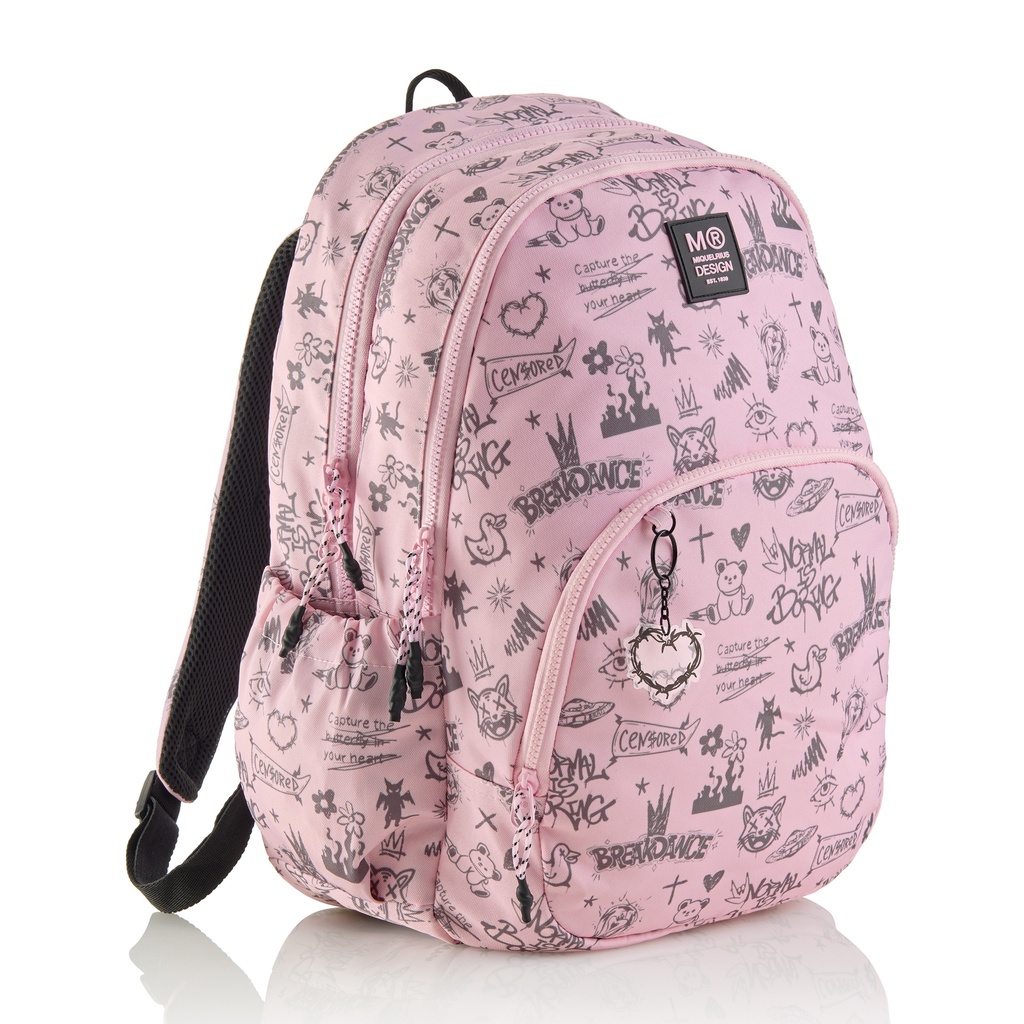 [MR19799] MOCHILA TRIPLE OSLO RECI NOTBORING ROSA Miquelrius