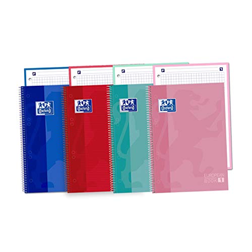 Cuaderno espiral 5x5 a4 microperforado 90g touch oxford