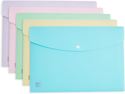 [400187613] Sobre dossier broche A4 plástico colores surtidos pastel Urban Oxford