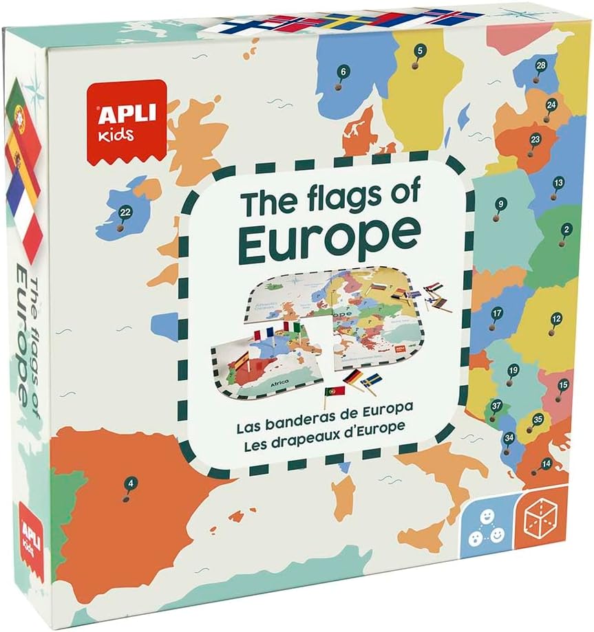 [19437] Puzzle Banderas de Europa para aprender geografía +5a Apli