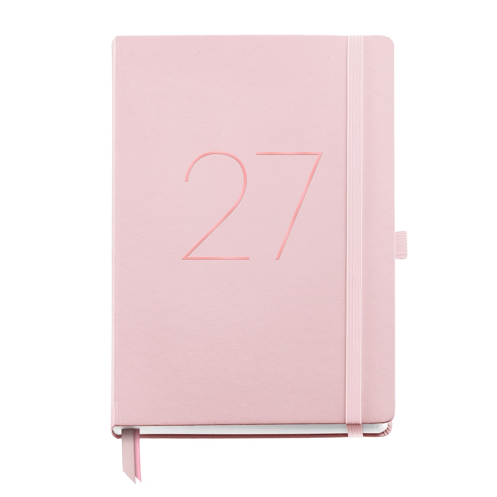 [MR25236] Agenda Plus Día Página Chester Rígida Rosa 2027
