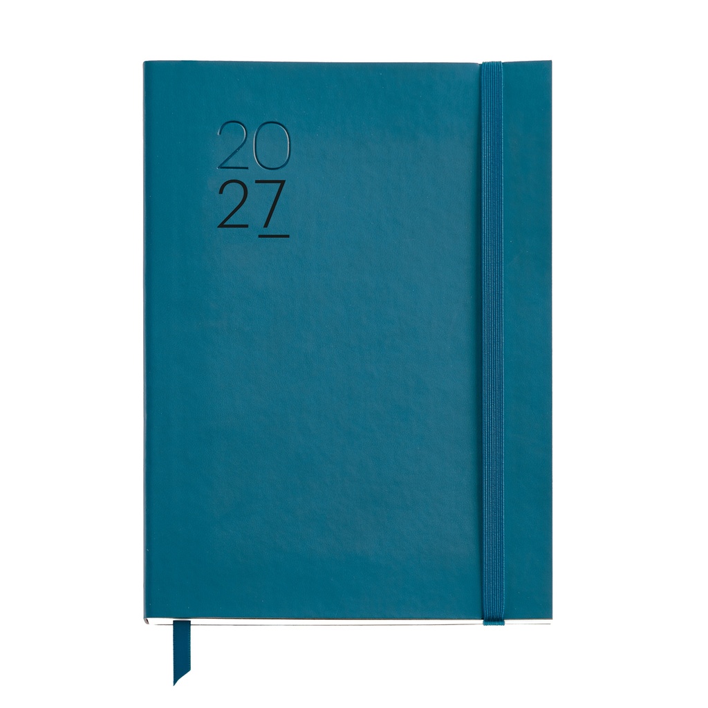 [MR25284] Agenda Plus Día Página Luxor Flexible Azul 2027