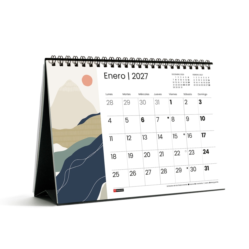 [MR28453] Calendario 2027 de Sobremesa A5, Español, Cumbres Miquelrius