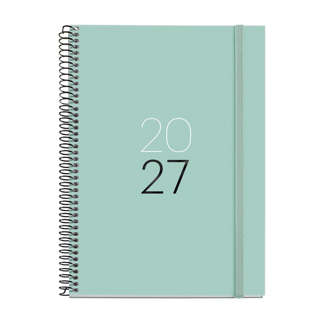 [MR34659] Agenda Espiral Plus Semana Vista Calm Aqua 2027