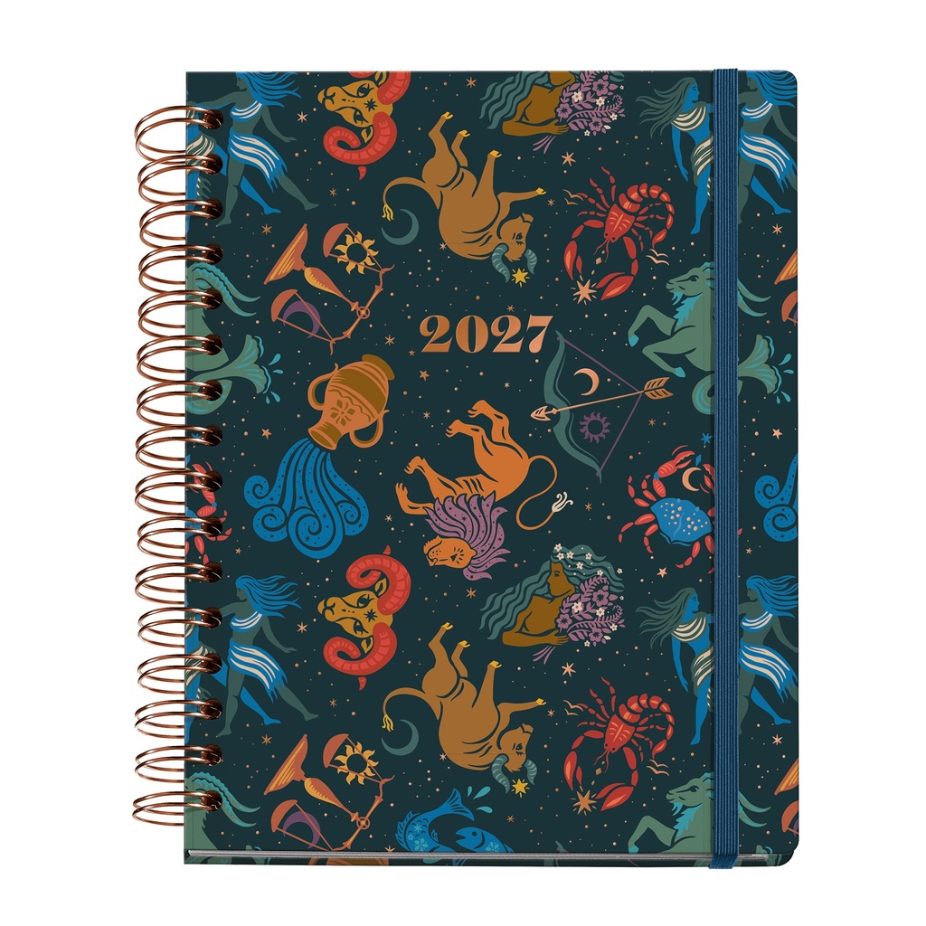 [MR34825] Agenda 2027 Multilingüe Semana Vista A5+, Zodiac Miquelrius