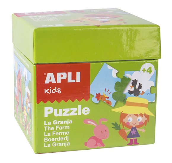 [13859] Puzzle la granja 24 piezas Apli +3a