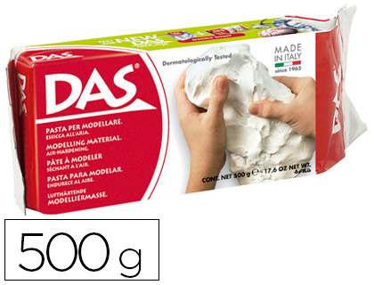 [F387000] Pasta modelar blanca seca sin cocción 500gr DAS