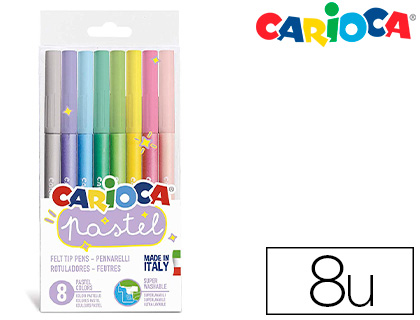 CARIOCA-rotuladores Pastel con punta cónica, tinta lavable, no tóxica, 8-16  piezas opcional