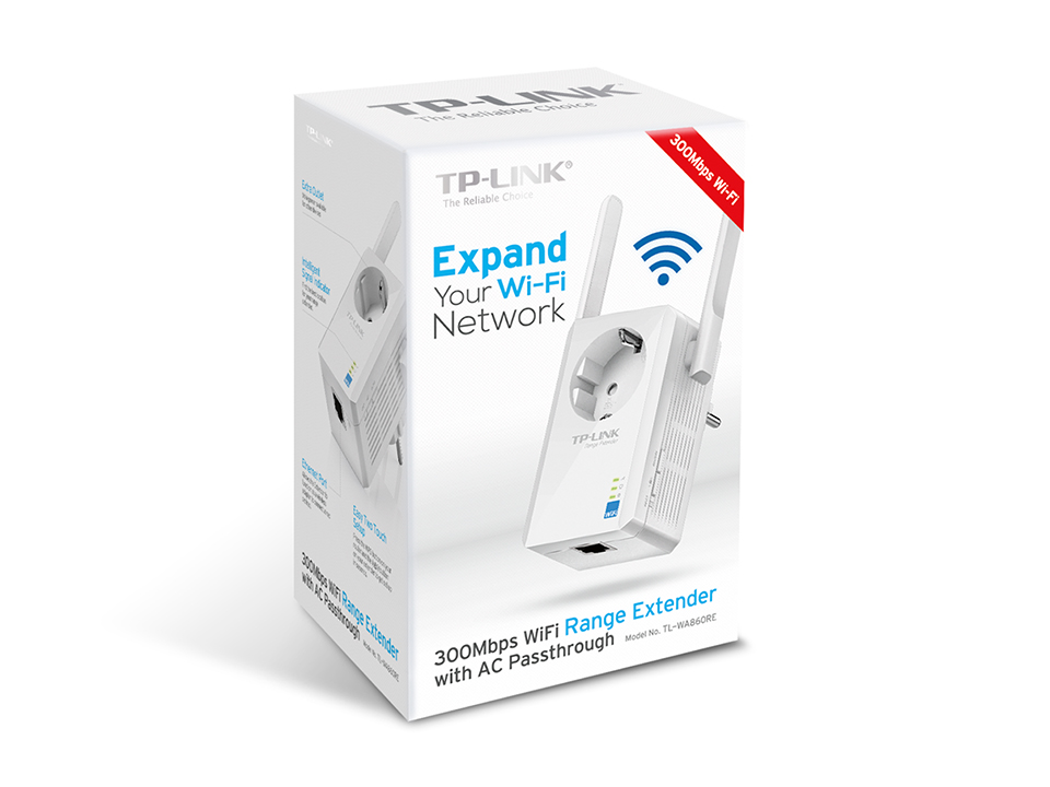 [TL-WA860RE] Extensor WiFi 300MBS TL-WA860RE con enchufe incorporado Tp-link