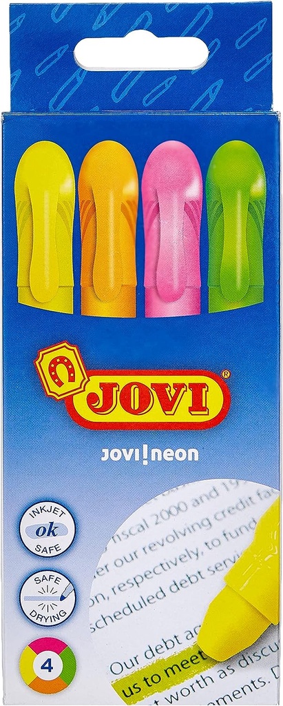 [1810] MARCADOR CERA COLORES SURTIDOS BLISTER 4 UN