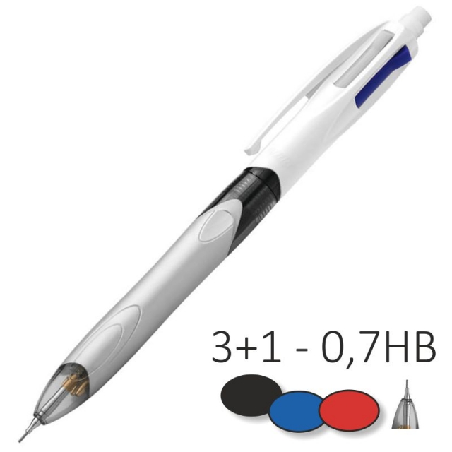 [942104] Boligrafo Bic cuatro colores multifunción portaminas