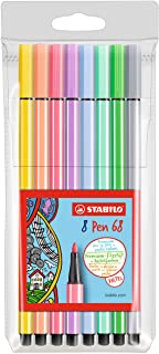 [68/8-01] Rotulador punta fina  8 colores pastel Stabilo