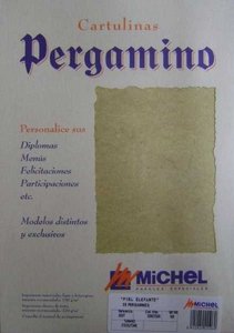 [02602229] Pergamino troquelado A4 marmol 200G amarillo